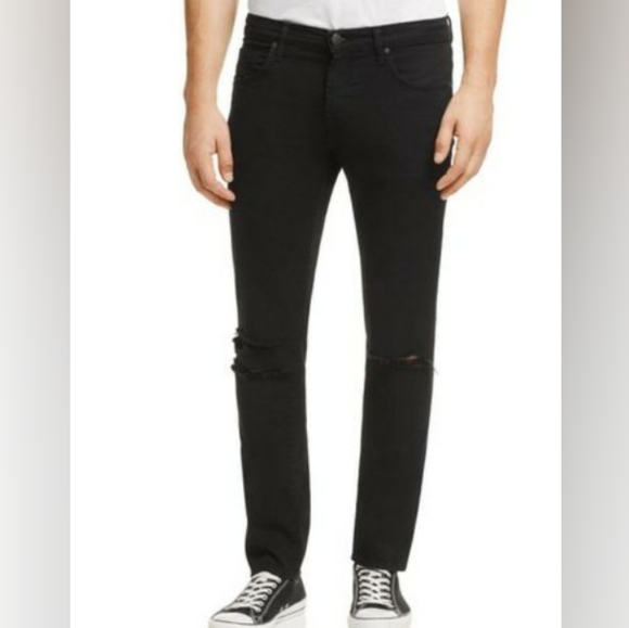 mens j brand tyler slim stretch black twill pants - Picture 2 of 8